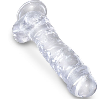 Pene Realista Clear con Bolas 16.5 cm Transparente