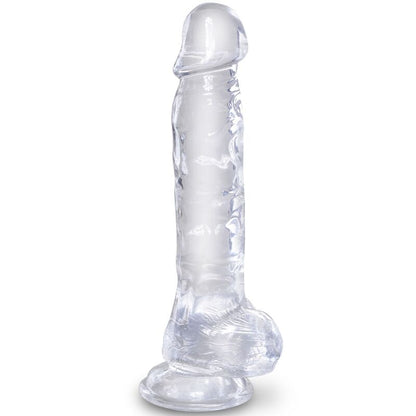 Pene Realista Clear con Bolas 16.5 cm Transparente