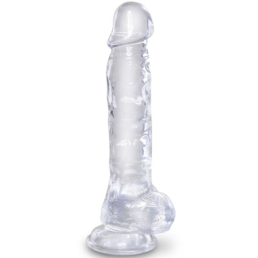 Pene Realista Clear con Bolas 16.5 cm Transparente