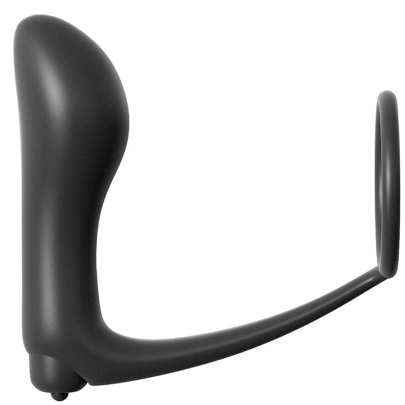 Close-up do ANAL FANTASY Plug Vibrador Anal Cockring Ass-Gasm Elite Silicone, mostrando seu design e textura.