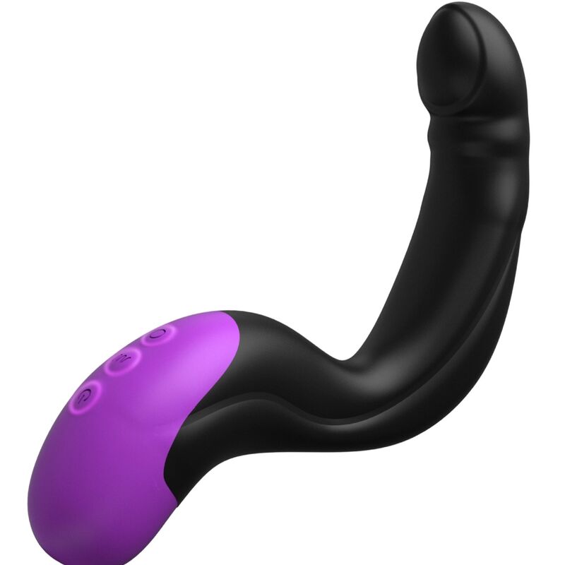 Close-up of the Anal Fantasy Elite Collection Massageador Anal Hyper-Pulse P-Spot, highlighting its ergonomic design and smooth silicone texture.