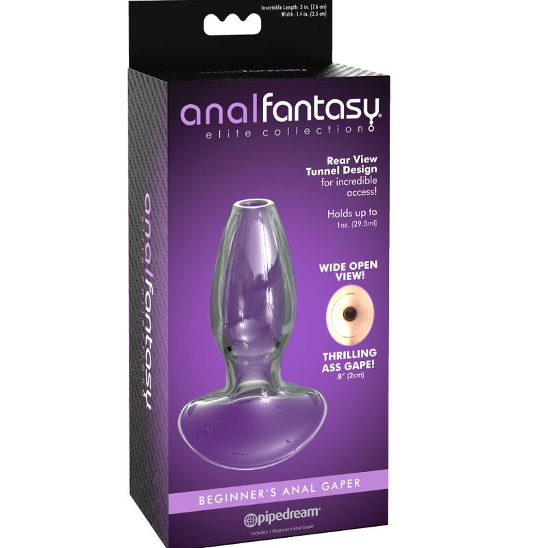 Dilatador Anal Gaper Cristal S da Anal Fantasy Elite Collection para iniciantes