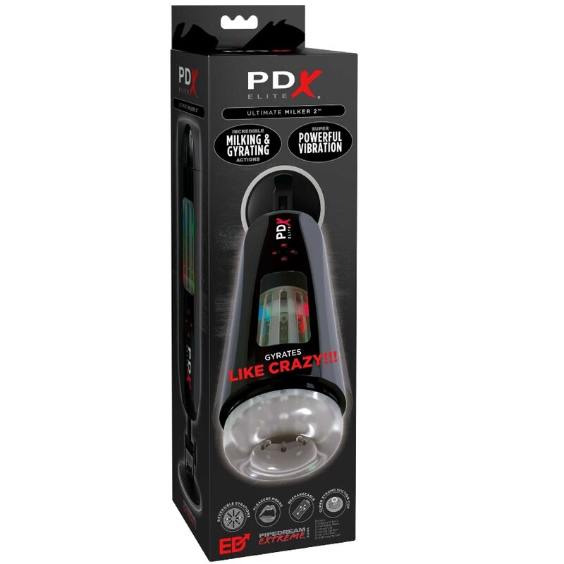 Masturbador Masculino Stroker Ultimate Milker 2 Rotatorio y Vibrador