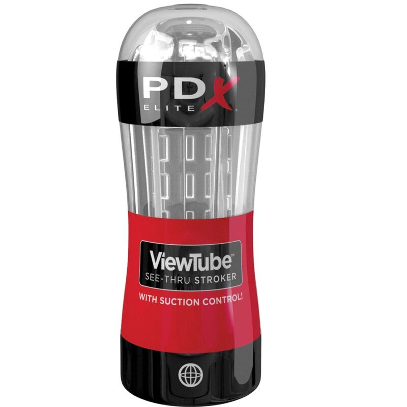 Masturbador ViewTube See-Thru con Control de Succión Clara