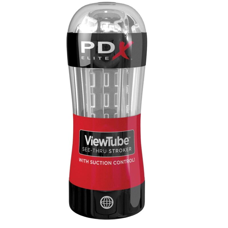Masturbador ViewTube See-Thru con Control de Succión Clara