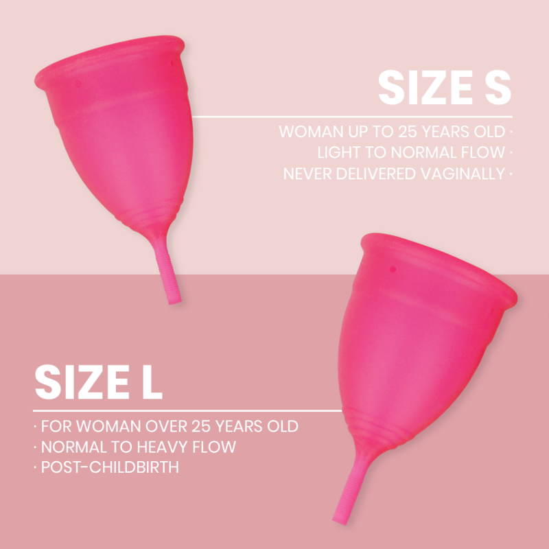 Copo Menstrual INTIMICHIC Tamanho L em silicone grau médico para higiene feminina sustentável.