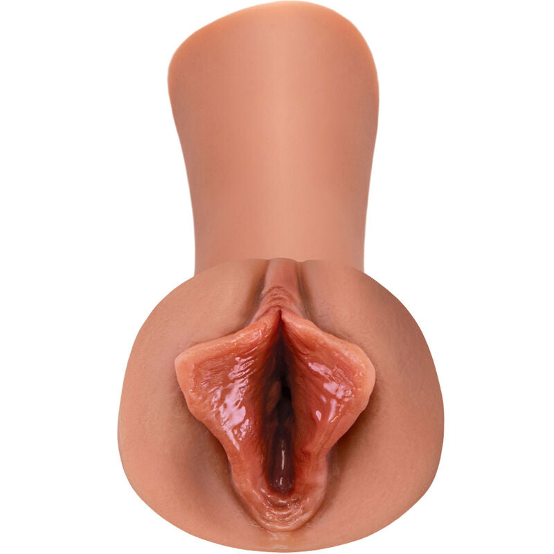 Close-up do Masturbador Masculino FETISH FANTASY EXTREME Luscious Lips Candy Silicone, mostrando a textura realista e o interior.