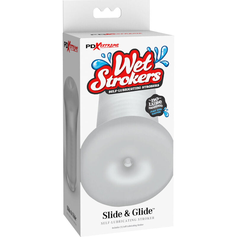 Masturbador masculino transparente FETISH FANTASY EXTREME Slide & Glide