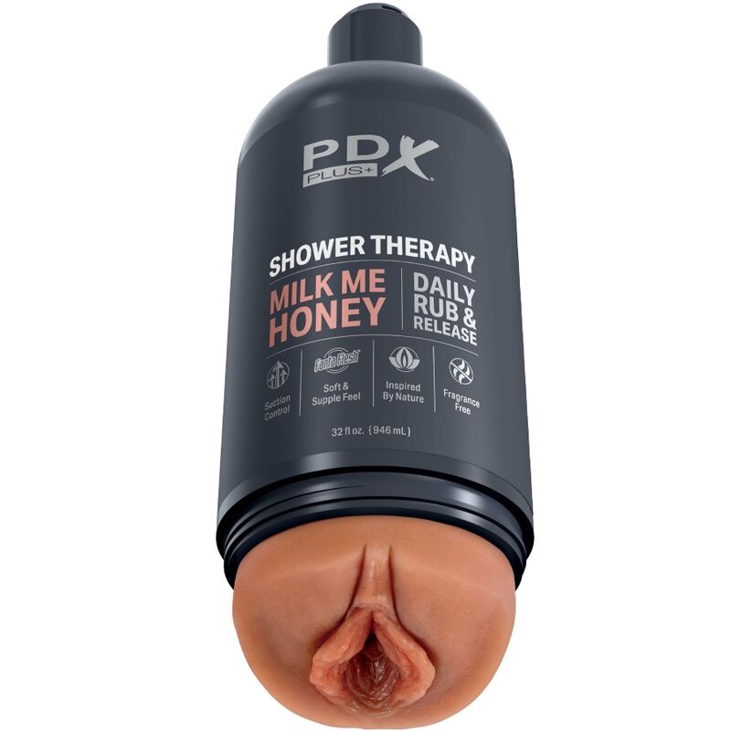 Masturbador Masculino Stroker Discreto con Diseño de Botella Milk Me Honey Candy Shampoo