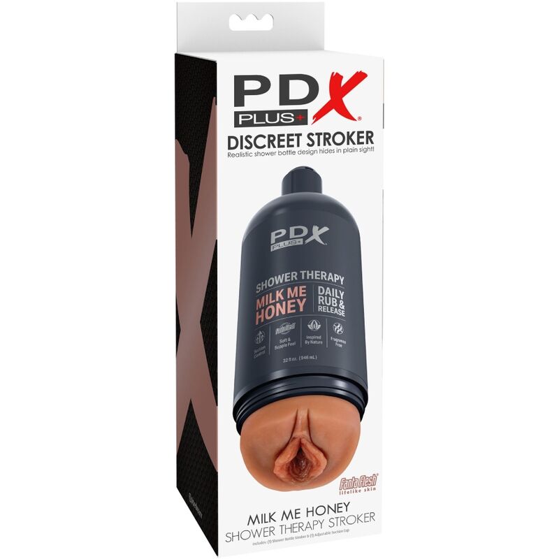 Masturbador Masculino Stroker Discreto con Diseño de Botella Milk Me Honey Candy Shampoo