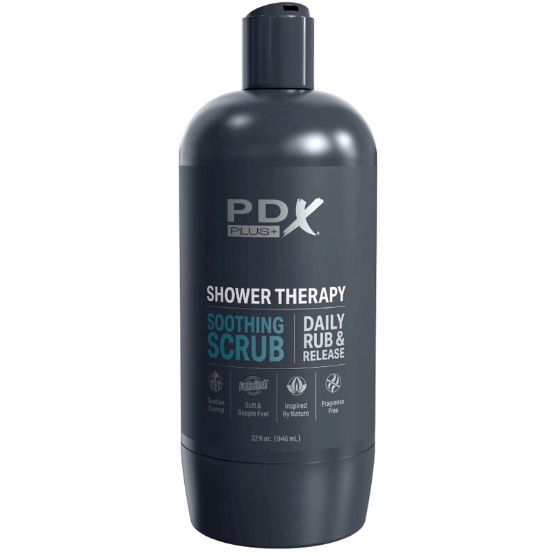 Masturbador Masculino Shower Therapy - Diseño Discreto de Botella de Champú Exfoliante Calmante