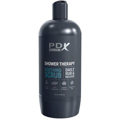 Masturbador Masculino Shower Therapy - Diseño Discreto de Botella de Champú Exfoliante Calmante