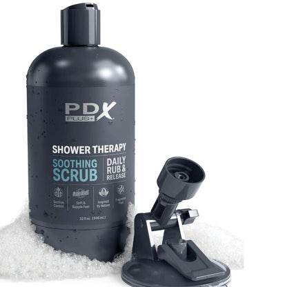 Masturbador Masculino Shower Therapy - Diseño Discreto de Botella de Champú Exfoliante Calmante