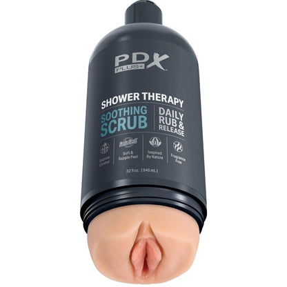 Masturbador Masculino Shower Therapy - Diseño Discreto de Botella de Champú Exfoliante Calmante