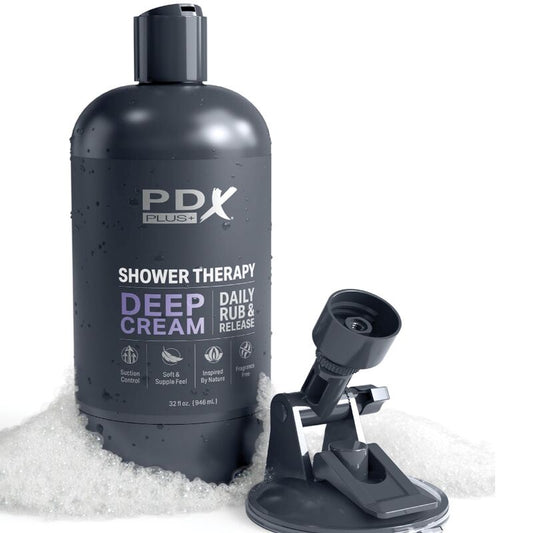 Masturbador Masculino Stroker Discreto Deep Cream Diseño Botella de Champú