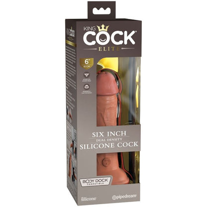 Dildo Realista de Silicona Elite 15.2 cm Caramelo