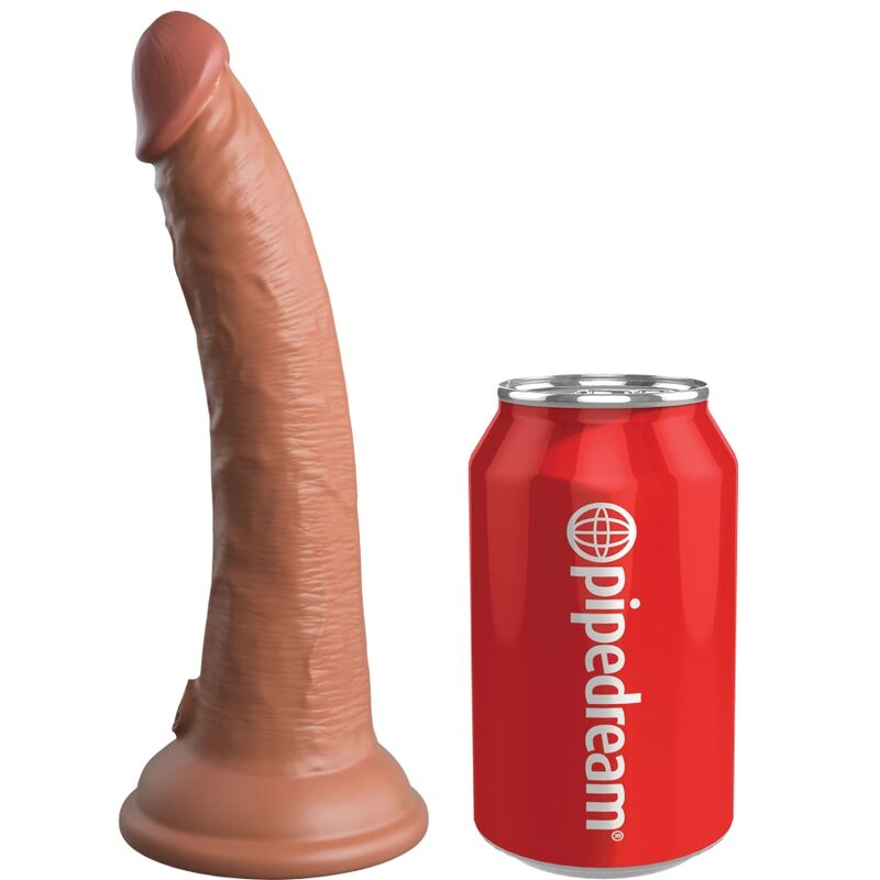 Dildo Realista Elite de Silicona 17.8 cm Caramelo