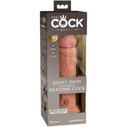 DILDO ELITE DE SILICONA REALISTA 20.3 CM CARAMELO