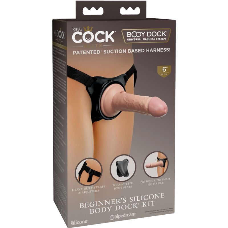 Arnés Elite Ajustable con Dildo 15.2 cm para Principiantes