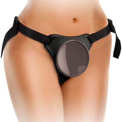 Arnés con Dildo Elite Kit Ajustable Deluxe Anillo con Testículos y Dildo 20.3 cm