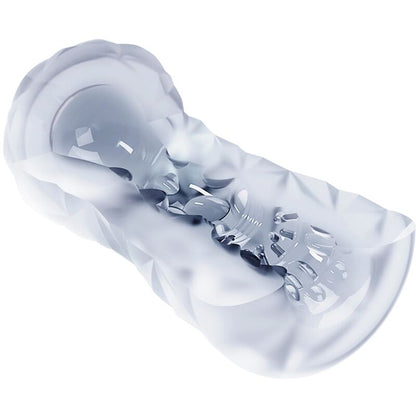 Close-up do Masturbador Masculino PRETTY LOVE Fantasy, mostrando a espiral interna e as bolas transparentes.