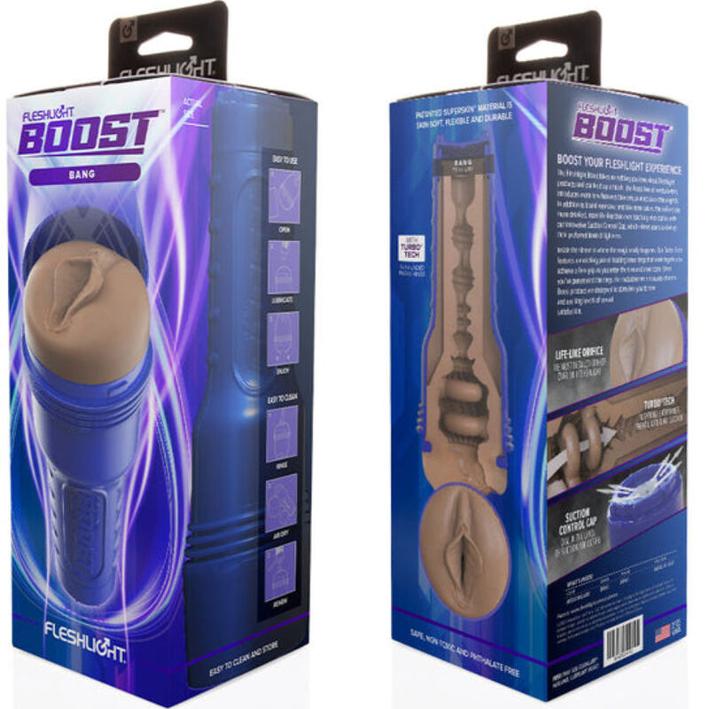 FLESHLIGHT BOOST - MASTURBADOR DE CARNE VAGINA BANG MD RP 