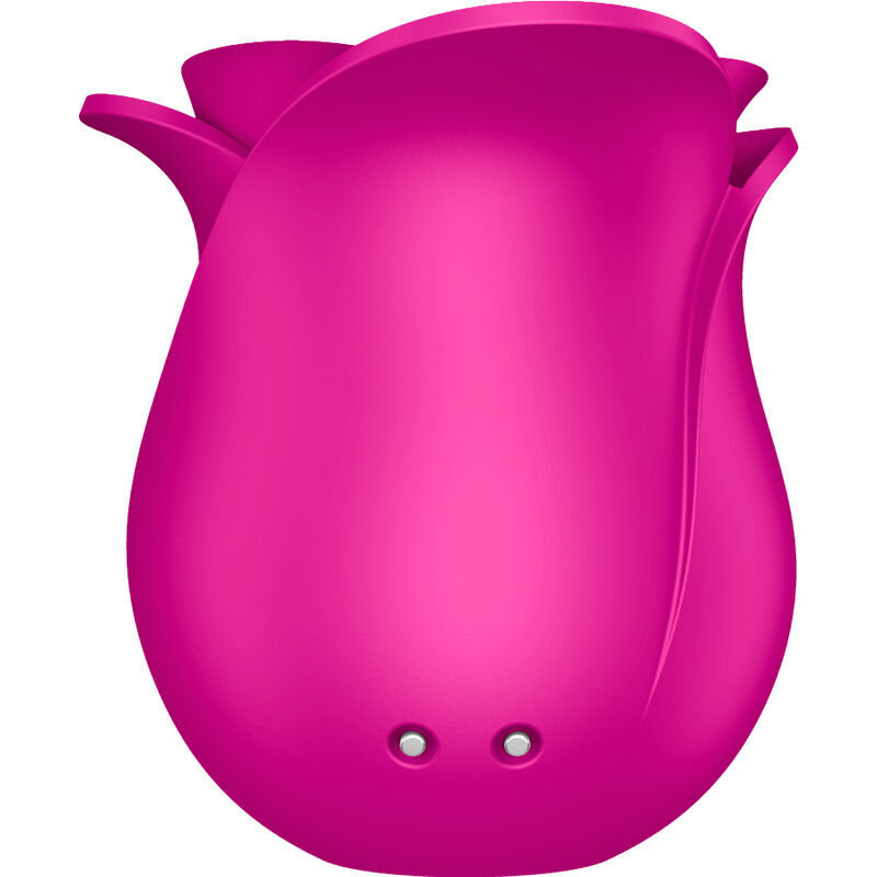 Close-up do vibrador Satisfyer Pro 2 Modern Blossom com tecnologia Air Pulse e Liquid Air, design em forma de rosa.