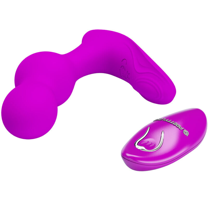 PRETTY LOVE Vibrador Anal Terrance com Controle Remoto para Próstata em silicone macio.
