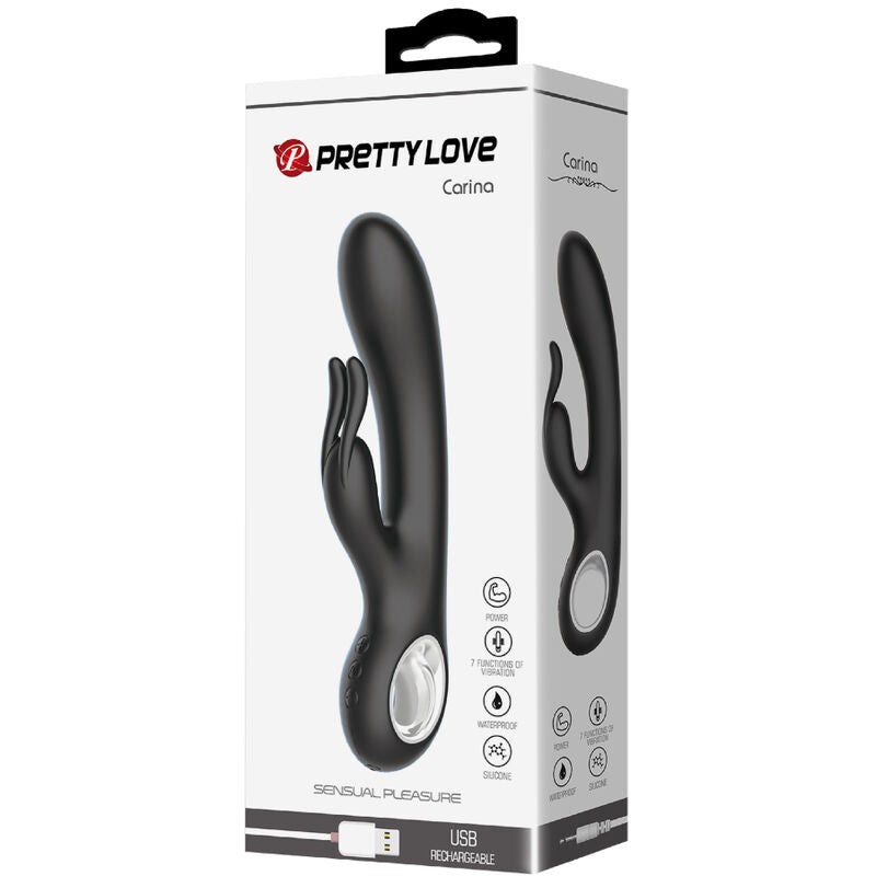 Vibrador PRETTY LOVE Carina para estimulação clitoriana e Ponto G com função de aquecimento.