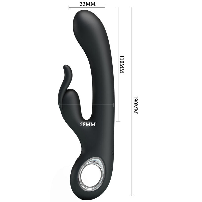 Vibrador PRETTY LOVE Carina para estimulação clitoriana e Ponto G com função de aquecimento.