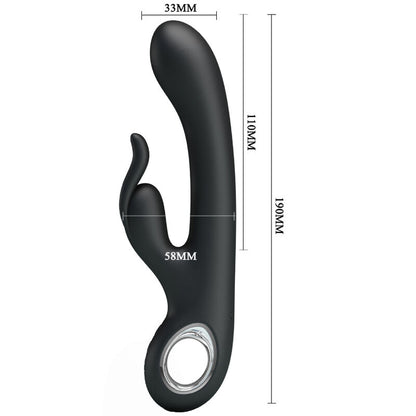 Vibrador PRETTY LOVE Carina para estimulação clitoriana e Ponto G com função de aquecimento.
