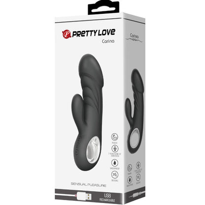Vibrador PRETTY LOVE Ansel para estimulação Ponto G e Clitóris, cor preta