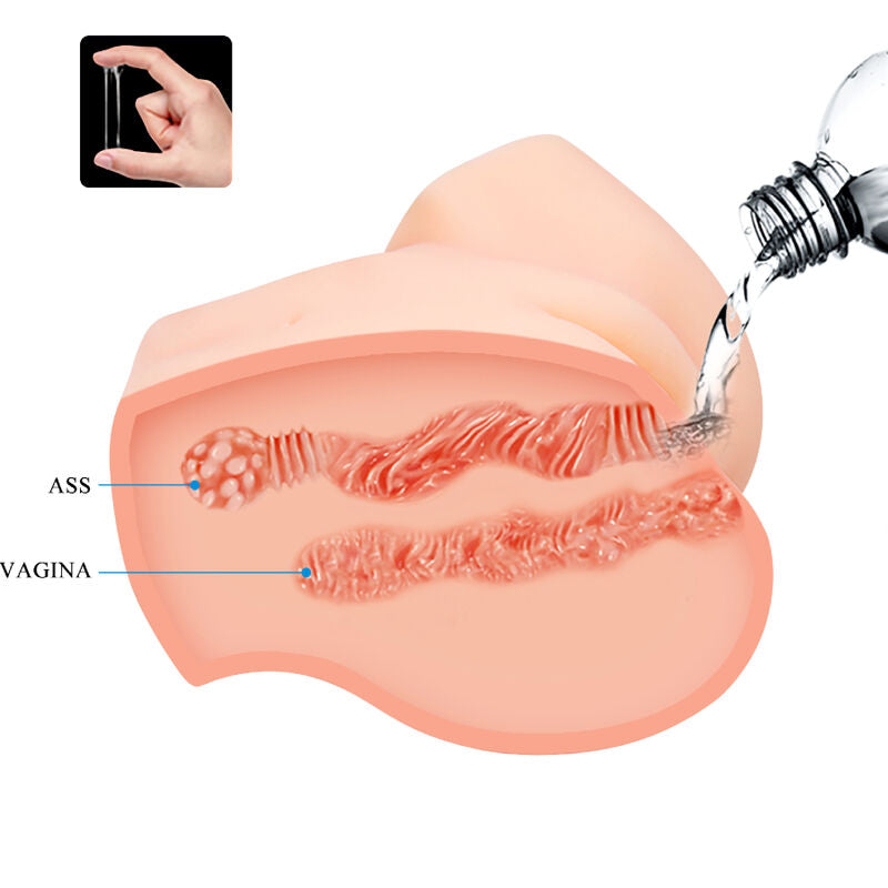 Vibrador Realista de Vagina y Ano Samantha
