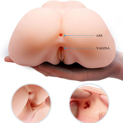 Masturbador Realista con Vagina y Ano de Doble Vibración