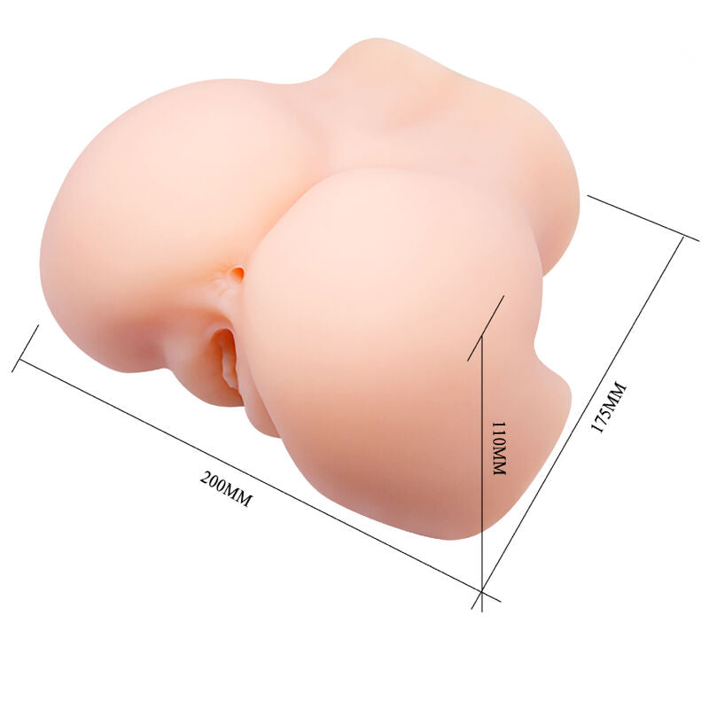 Masturbador Realista con Vagina y Ano de Doble Vibración