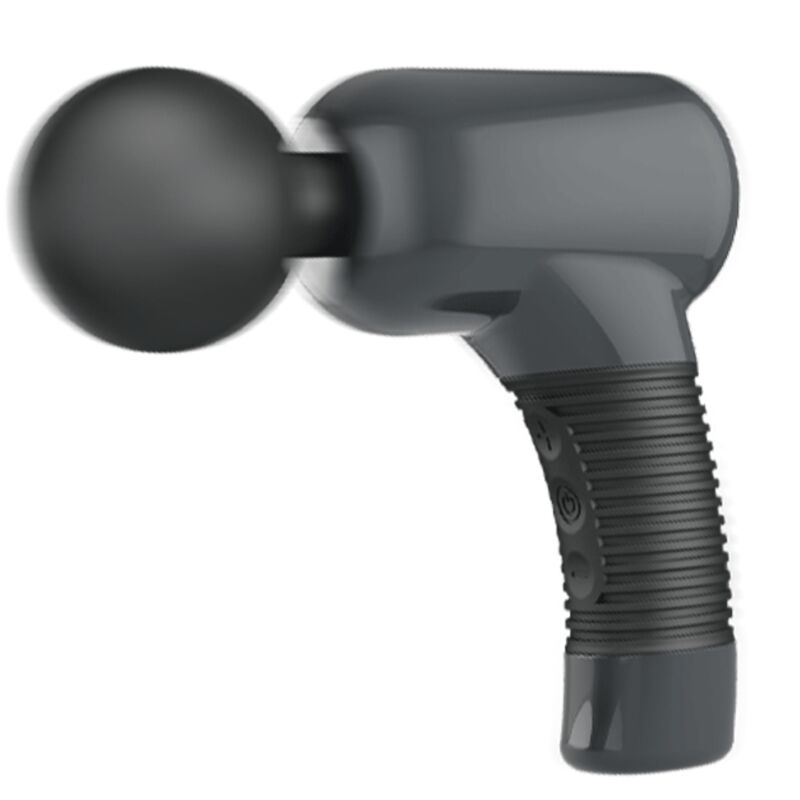 Imagem do Pretty Love Massageador Recarregável 7 Funções 5 Velocidades, mostrando seu design ergonómico e a cabeça flexível.