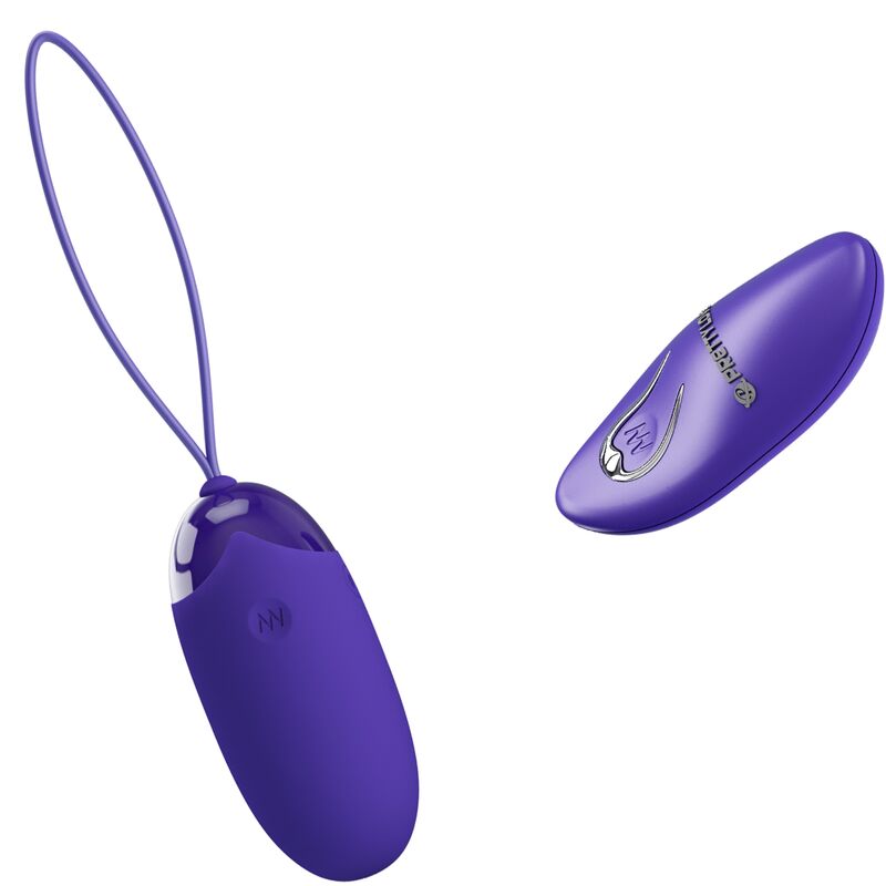 PRETTY LOVE Ovo Vibratório com Controlo Remoto Berger Youth Violeta, ideal para prazer discreto.
