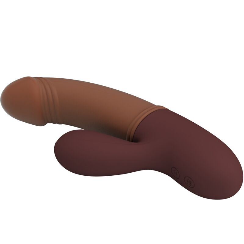 Close-up do vibrador Pretty Love Kane para Ponto G e Sucção