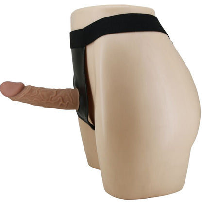 Arnês Breves PRETTY LOVE com dildo incluído, detalhe do material e ajustabilidade