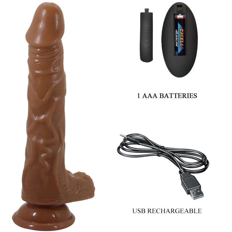 Imagem do BAILE Vibrador Realístico Bodach com Ventosa e Controle Remoto