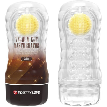 Masturbador PRETTY LOVE Estellar com design de rodas e textura interna para prazer masculino