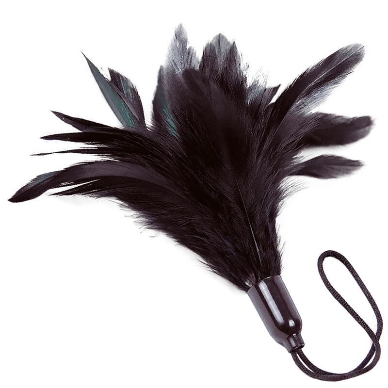 Adrien Lastic Prestige Black Duster com penas macias para jogos sensoriais