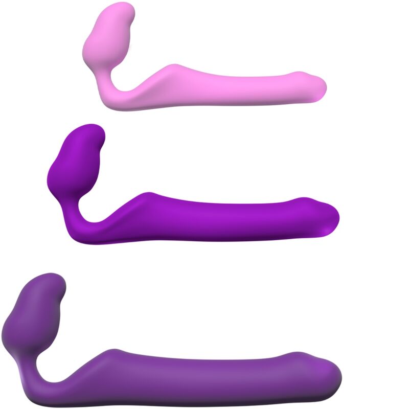 Adrien Lastic Queens Strap-On Flexível Rosa Tamanho S para duplo prazer.