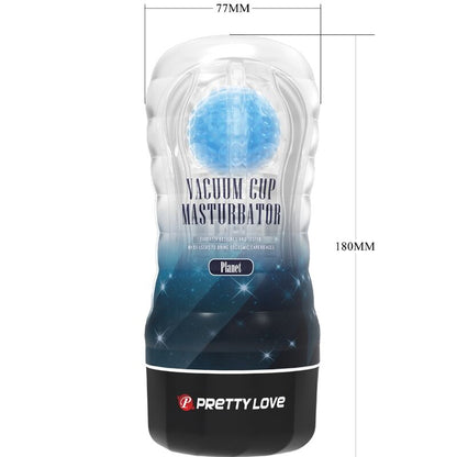 Masturbador Masculino PRETTY LOVE Planeta Azul com design inovador e textura interna.