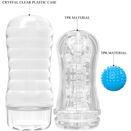 Masturbador Masculino PRETTY LOVE Planeta Azul com design inovador e textura interna.