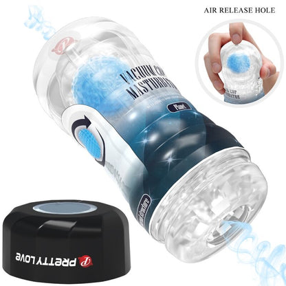 Masturbador Masculino PRETTY LOVE Planeta Azul com design inovador e textura interna.