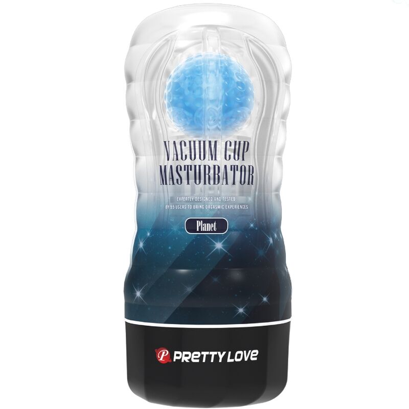 Masturbador Masculino PRETTY LOVE Planeta Azul com design inovador e textura interna.