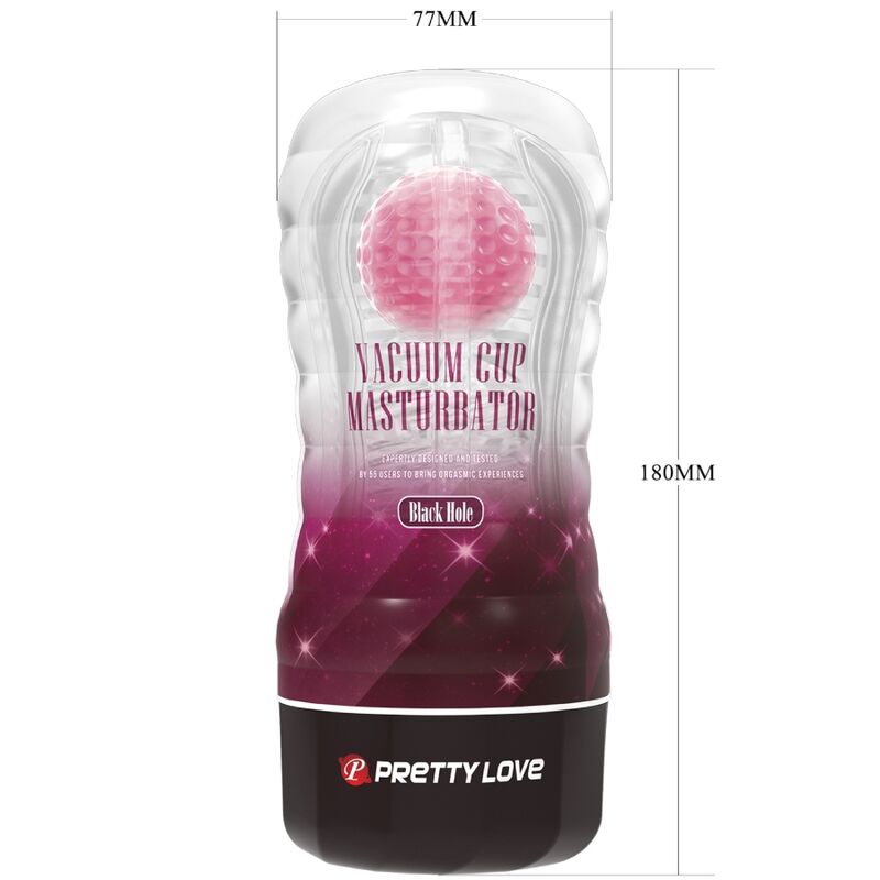 Capa de Masturbador Masculino PRETTY LOVE com esferas rolantes e textura realista
