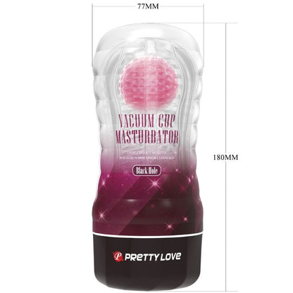 Capa de Masturbador Masculino PRETTY LOVE com esferas rolantes e textura realista
