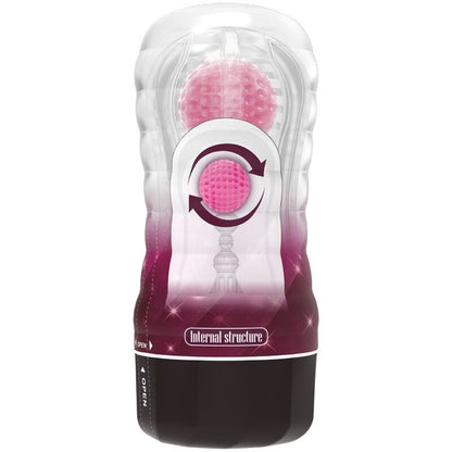 Capa de Masturbador Masculino PRETTY LOVE com esferas rolantes e textura realista